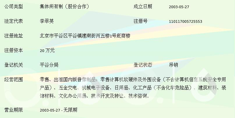 北京极光蓝影音像制品经销中心